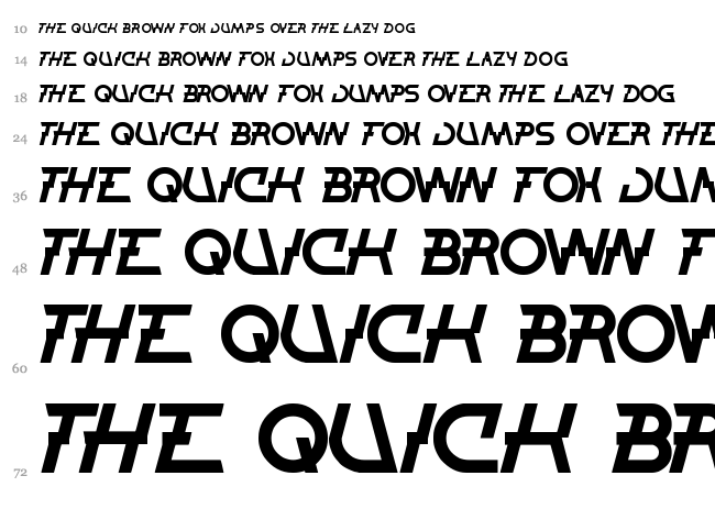 Thunder Jagger font waterfall